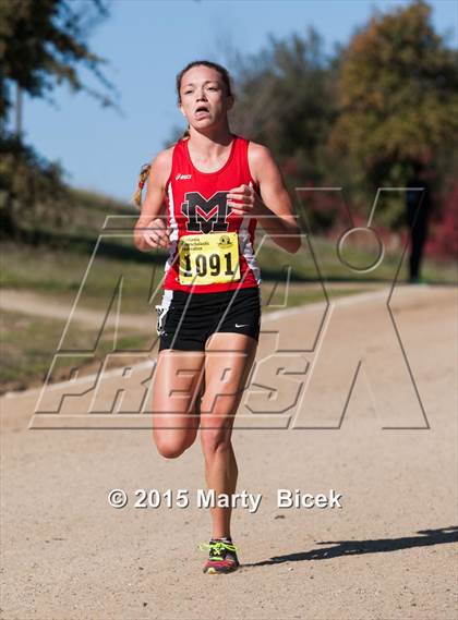 Thumbnail 1 in CIF State Cross Country Championships (D1 Girls Race) photogallery.