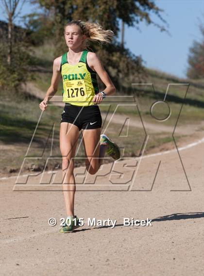 Thumbnail 3 in CIF State Cross Country Championships (D1 Girls Race) photogallery.