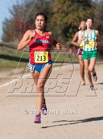 Thumbnail 2 in CIF State Cross Country Championships (D1 Girls Race) photogallery.