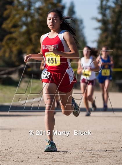 Thumbnail 2 in CIF State Cross Country Championships (D1 Girls Race) photogallery.