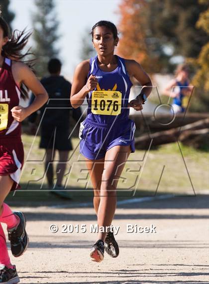 Thumbnail 2 in CIF State Cross Country Championships (D1 Girls Race) photogallery.