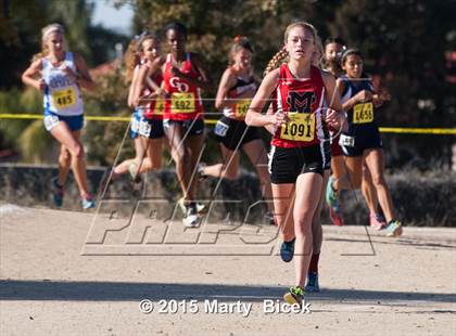 Thumbnail 2 in CIF State Cross Country Championships (D1 Girls Race) photogallery.