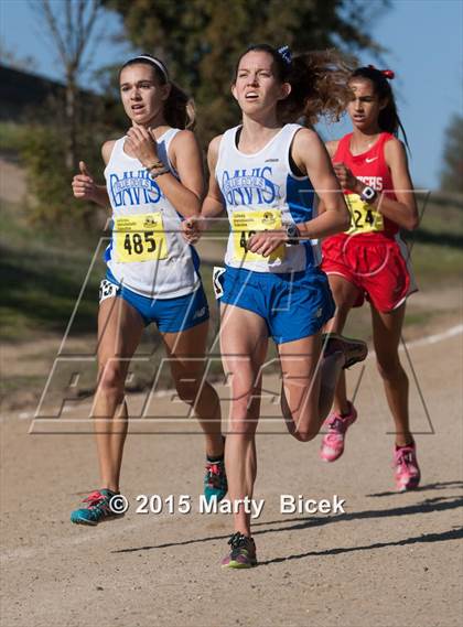 Thumbnail 1 in CIF State Cross Country Championships (D1 Girls Race) photogallery.