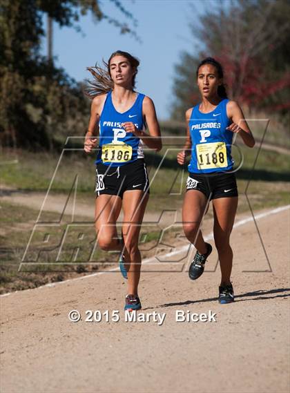 Thumbnail 2 in CIF State Cross Country Championships (D1 Girls Race) photogallery.