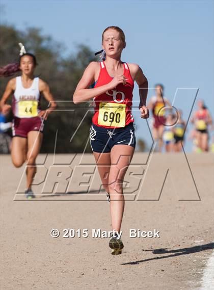 Thumbnail 1 in CIF State Cross Country Championships (D1 Girls Race) photogallery.