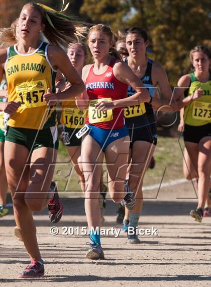 Thumbnail 2 in CIF State Cross Country Championships (D1 Girls Race) photogallery.