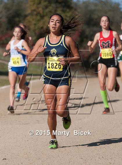 Thumbnail 3 in CIF State Cross Country Championships (D1 Girls Race) photogallery.