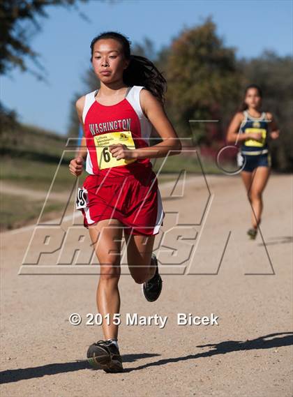 Thumbnail 2 in CIF State Cross Country Championships (D1 Girls Race) photogallery.