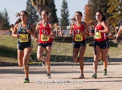 Thumbnail 1 in CIF State Cross Country Championships (D1 Girls Race) photogallery.