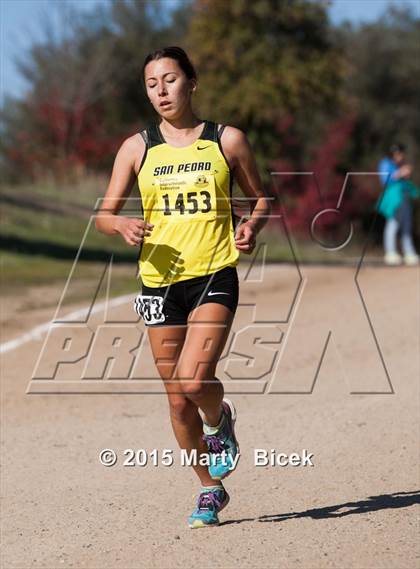Thumbnail 2 in CIF State Cross Country Championships (D1 Girls Race) photogallery.