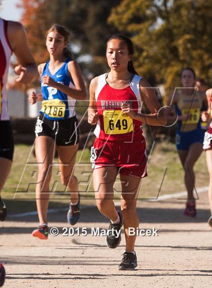 Thumbnail 2 in CIF State Cross Country Championships (D1 Girls Race) photogallery.