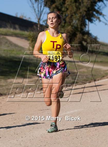 Thumbnail 2 in CIF State Cross Country Championships (D1 Girls Race) photogallery.