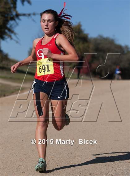 Thumbnail 3 in CIF State Cross Country Championships (D1 Girls Race) photogallery.