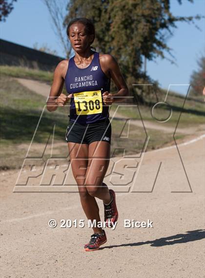 Thumbnail 3 in CIF State Cross Country Championships (D1 Girls Race) photogallery.