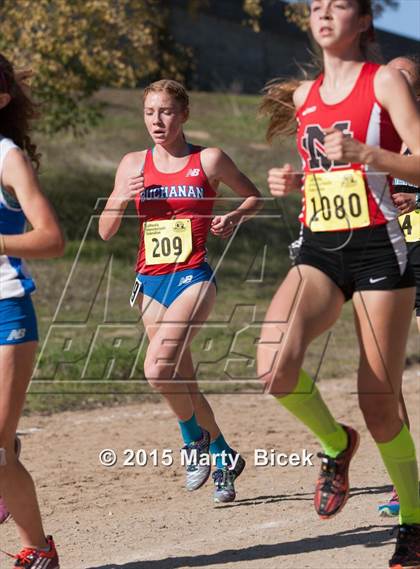 Thumbnail 1 in CIF State Cross Country Championships (D1 Girls Race) photogallery.