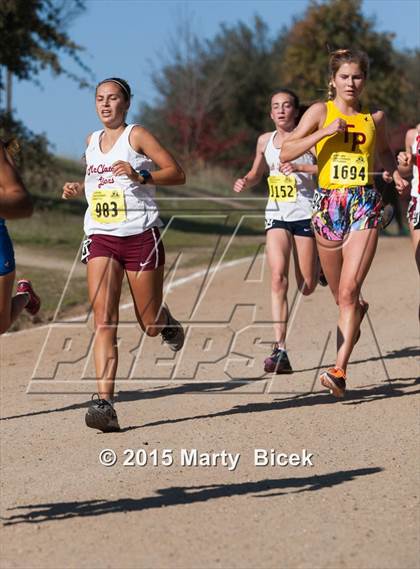 Thumbnail 1 in CIF State Cross Country Championships (D1 Girls Race) photogallery.