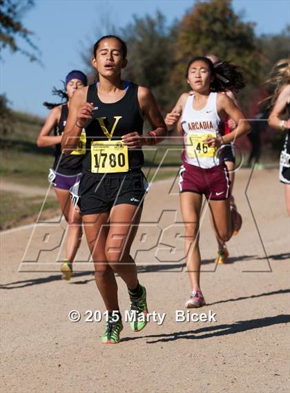 Thumbnail 2 in CIF State Cross Country Championships (D1 Girls Race) photogallery.