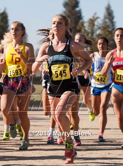 Thumbnail 2 in CIF State Cross Country Championships (D1 Girls Race) photogallery.