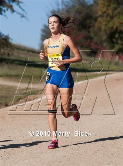 Thumbnail 1 in CIF State Cross Country Championships (D1 Girls Race) photogallery.