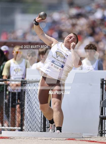 Thumbnail 2 in Class 2 Shot Put (MSHSAA State Championship photogallery.