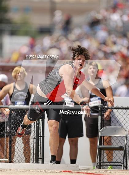 Thumbnail 1 in Class 2 Shot Put (MSHSAA State Championship photogallery.