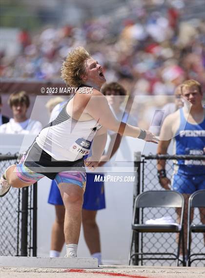 Thumbnail 3 in Class 2 Shot Put (MSHSAA State Championship photogallery.