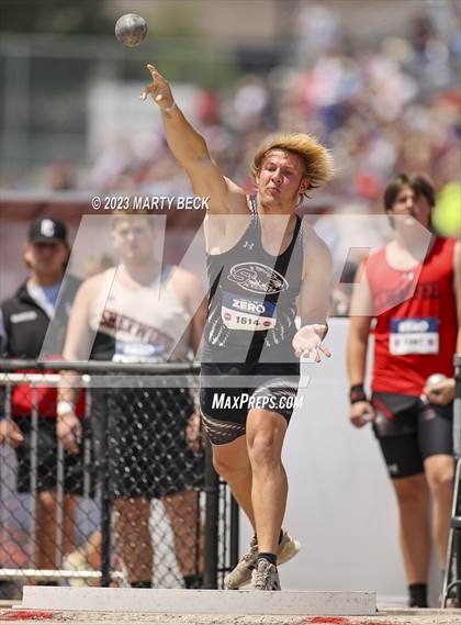 Thumbnail 1 in Class 2 Shot Put (MSHSAA State Championship photogallery.