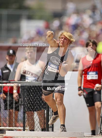 Thumbnail 3 in Class 2 Shot Put (MSHSAA State Championship photogallery.