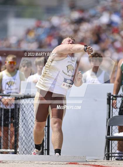 Thumbnail 1 in Class 2 Shot Put (MSHSAA State Championship photogallery.