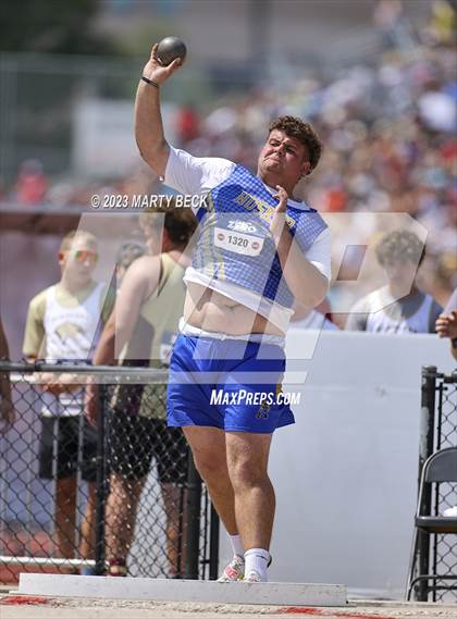Thumbnail 2 in Class 2 Shot Put (MSHSAA State Championship photogallery.