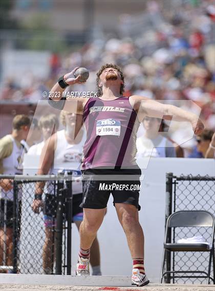Thumbnail 1 in Class 2 Shot Put (MSHSAA State Championship photogallery.
