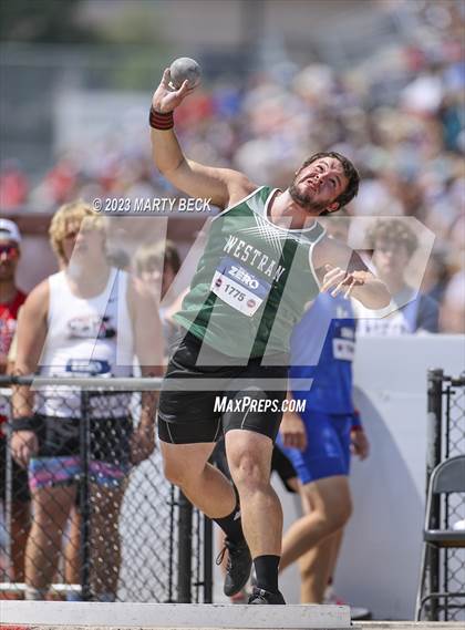 Thumbnail 2 in Class 2 Shot Put (MSHSAA State Championship photogallery.