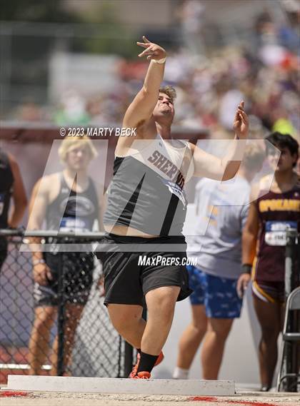Thumbnail 3 in Class 2 Shot Put (MSHSAA State Championship photogallery.