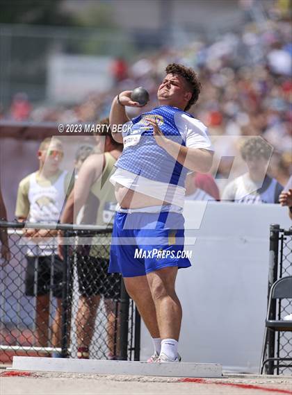 Thumbnail 1 in Class 2 Shot Put (MSHSAA State Championship photogallery.