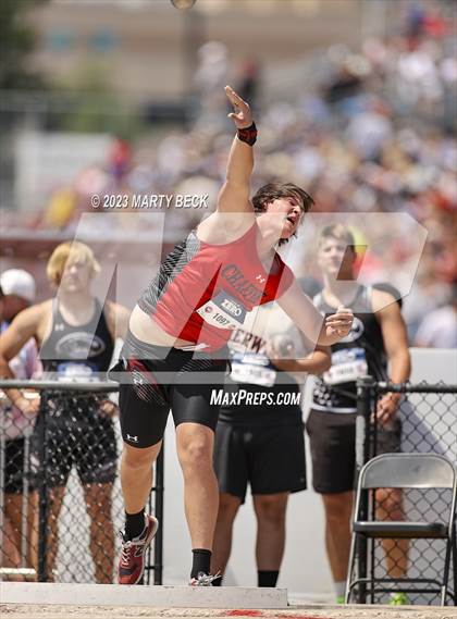 Thumbnail 1 in Class 2 Shot Put (MSHSAA State Championship photogallery.