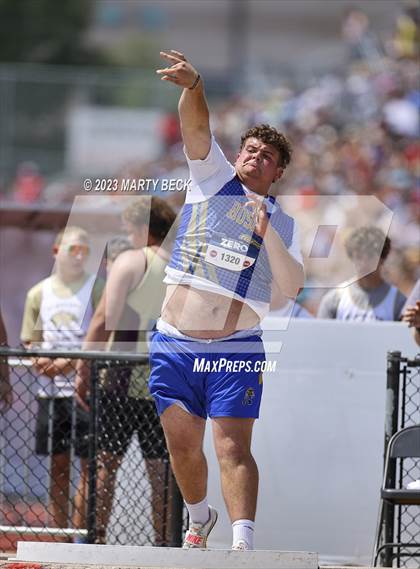 Thumbnail 3 in Class 2 Shot Put (MSHSAA State Championship photogallery.