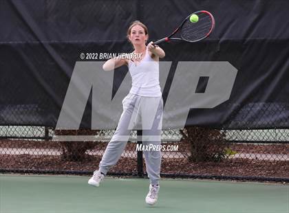 Thumbnail 1 in NCHSAA Women's Tennis Doubles 3A Championship - Day 2 photogallery.