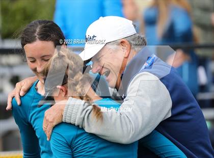 Thumbnail 2 in NCHSAA Women's Tennis Doubles 3A Championship - Day 2 photogallery.