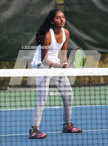 Thumbnail 1 in NCHSAA Women's Tennis Doubles 3A Championship - Day 2 photogallery.
