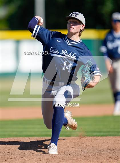 Thumbnail 1 in Woodland vs. Casa Roble (CIF SJS D4 Playoff) photogallery.