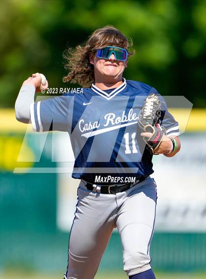 Thumbnail 1 in Woodland vs. Casa Roble (CIF SJS D4 Playoff) photogallery.