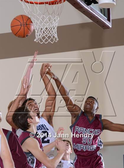 Thumbnail 1 in Rancho Mirage vs. Coral Academy of Science Las Vegas (MaxPreps Holiday Classic) photogallery.