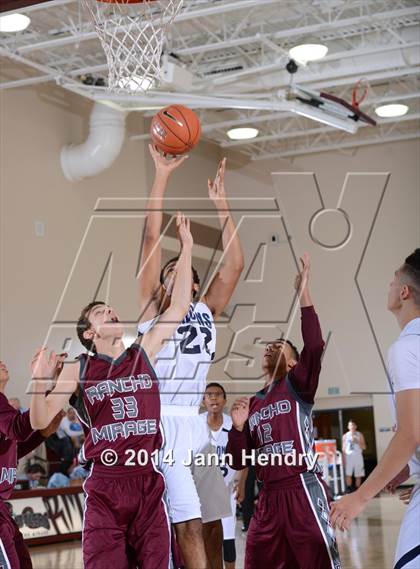 Thumbnail 1 in Rancho Mirage vs. Coral Academy of Science Las Vegas (MaxPreps Holiday Classic) photogallery.