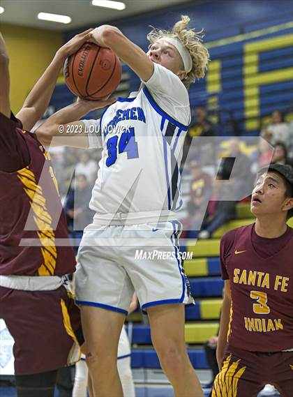 Thumbnail 2 in Santa Fe Indian vs. St. Michael's (Bobby Rodriguez Capital City Tournament) photogallery.