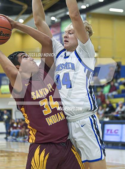 Thumbnail 3 in Santa Fe Indian vs. St. Michael's (Bobby Rodriguez Capital City Tournament) photogallery.