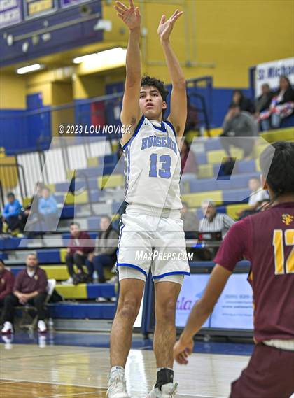 Thumbnail 2 in Santa Fe Indian vs. St. Michael's (Bobby Rodriguez Capital City Tournament) photogallery.