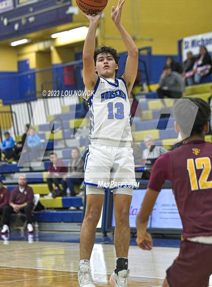 Thumbnail 1 in Santa Fe Indian vs. St. Michael's (Bobby Rodriguez Capital City Tournament) photogallery.