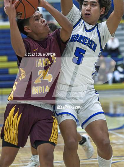 Thumbnail 1 in Santa Fe Indian vs. St. Michael's (Bobby Rodriguez Capital City Tournament) photogallery.