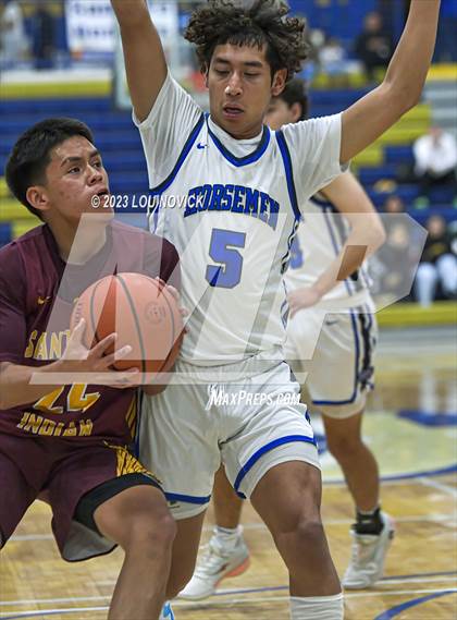 Thumbnail 3 in Santa Fe Indian vs. St. Michael's (Bobby Rodriguez Capital City Tournament) photogallery.
