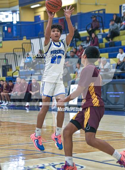 Thumbnail 3 in Santa Fe Indian vs. St. Michael's (Bobby Rodriguez Capital City Tournament) photogallery.